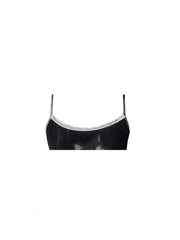 christmas outfit JazzHer Women's Black Crop Top Vintage Y2k Camisole Cat Graffiti Print Sleeveless Off Shoulder Emo Corset Top 2000s Clothes 2025 Summer