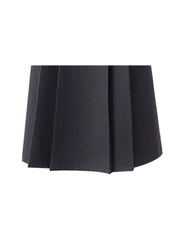 christmas outfit JazzHer Women Grey Skirts Vintage High Waist Pleated Long Skirt Female 2025 Autumn Japanese Fashion A-Line Skirt College Style Harajuku