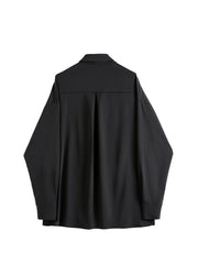 christmas outfit JazzHer Women Black Gothic Style Shirt Spring Autumn Long Sleeve Loose Fashion Casual Streetwear Vintage Harajuku Chic Blouse Punk Tops