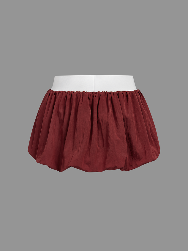 JazzHer 2024 New Plain Mini Skirt