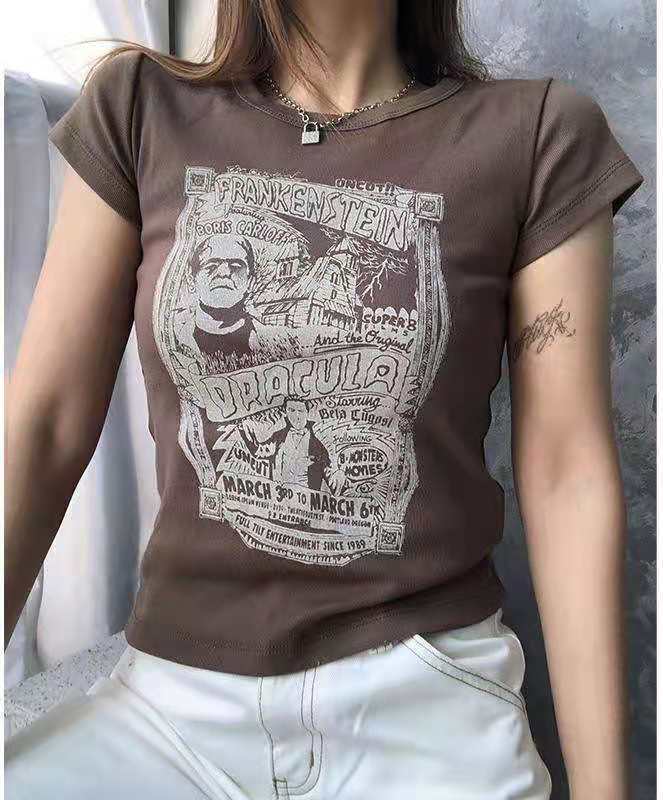 JazzHer Frankenstein and Dracula T-shirt