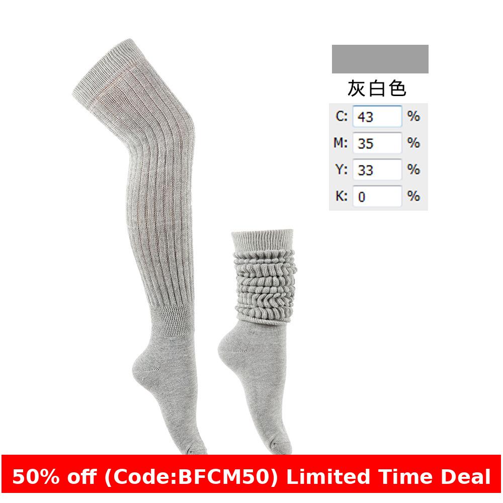 winter outfits men Socks American-Style Lengthened Thickened Slouch Socks Men's and Women's Long Towel Bottom Pile Socks