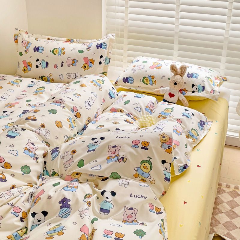 JazzHer Doughnut Soft And Cute Donut Bedding Set Ins Linen And Duvet Cover With Pillowcases Single Double Full Size For Kids Adults