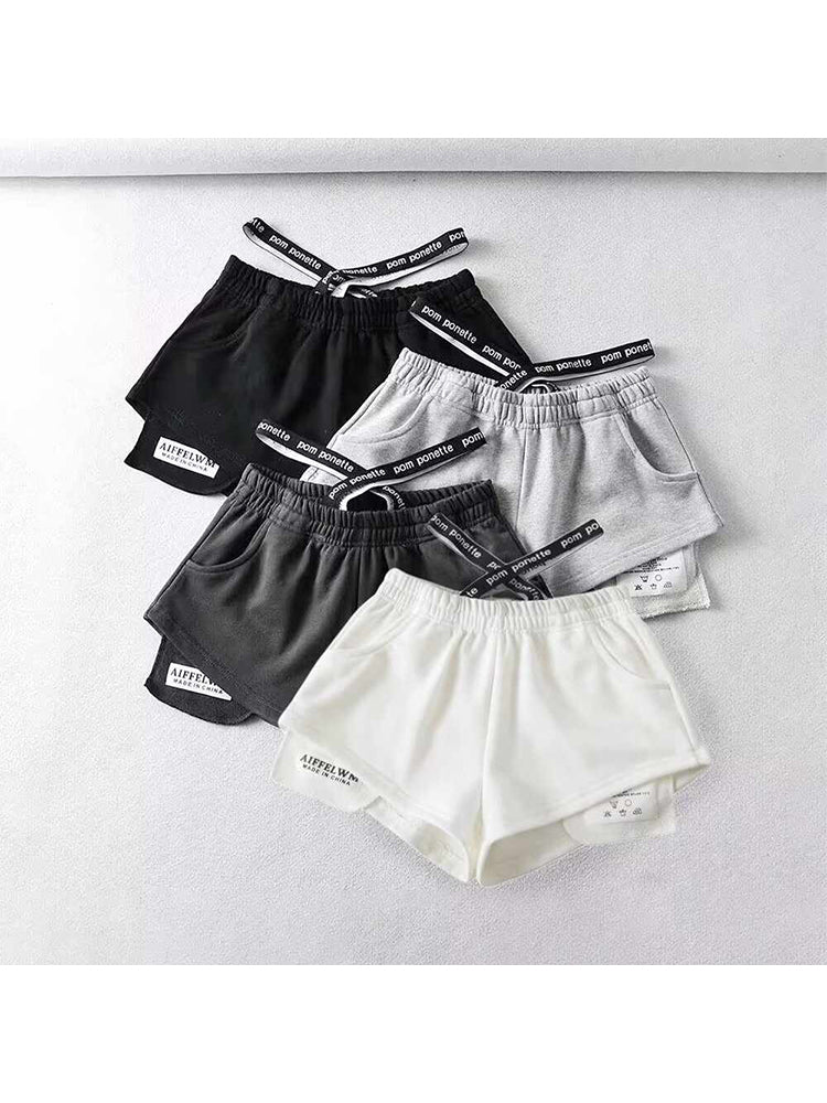christmas outfit JazzHer Women's Grey Shorts Y2k Korean Short Pants Harajuku Streetwear Aesthetic Vintage Mini Sports Shorts 2000s Trashy Clothes Summer