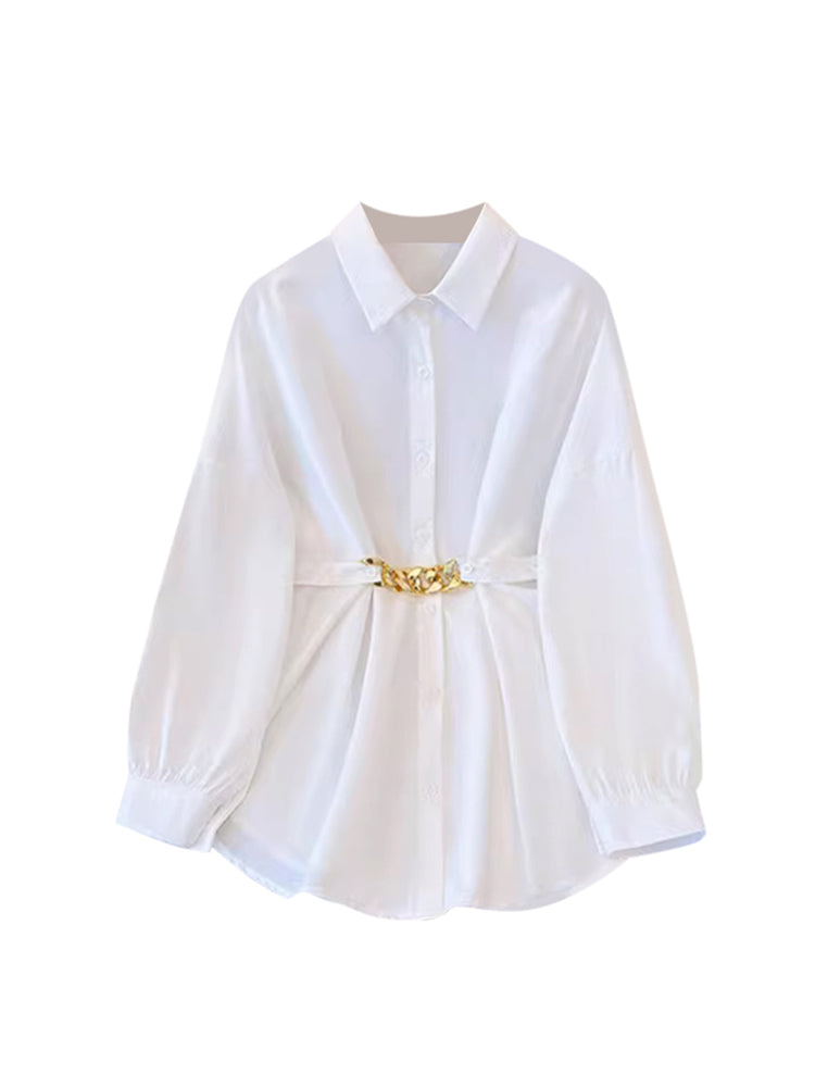 christmas outfit JazzHer Women's Black Gothic Shirts and Blouses Y2k Vintage Harajuku 2000s Elegant Oversize Polo-Neck Long Sleeve Shirts Clothes Summer