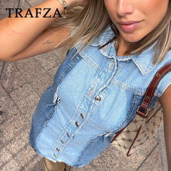 cold weather outfits JazzHer 2024 Spring Summer Casual Denim Women Dresses Fashion Vintage Patchwork Turn-down Collar Sashes Sleeveless Mini Dresses