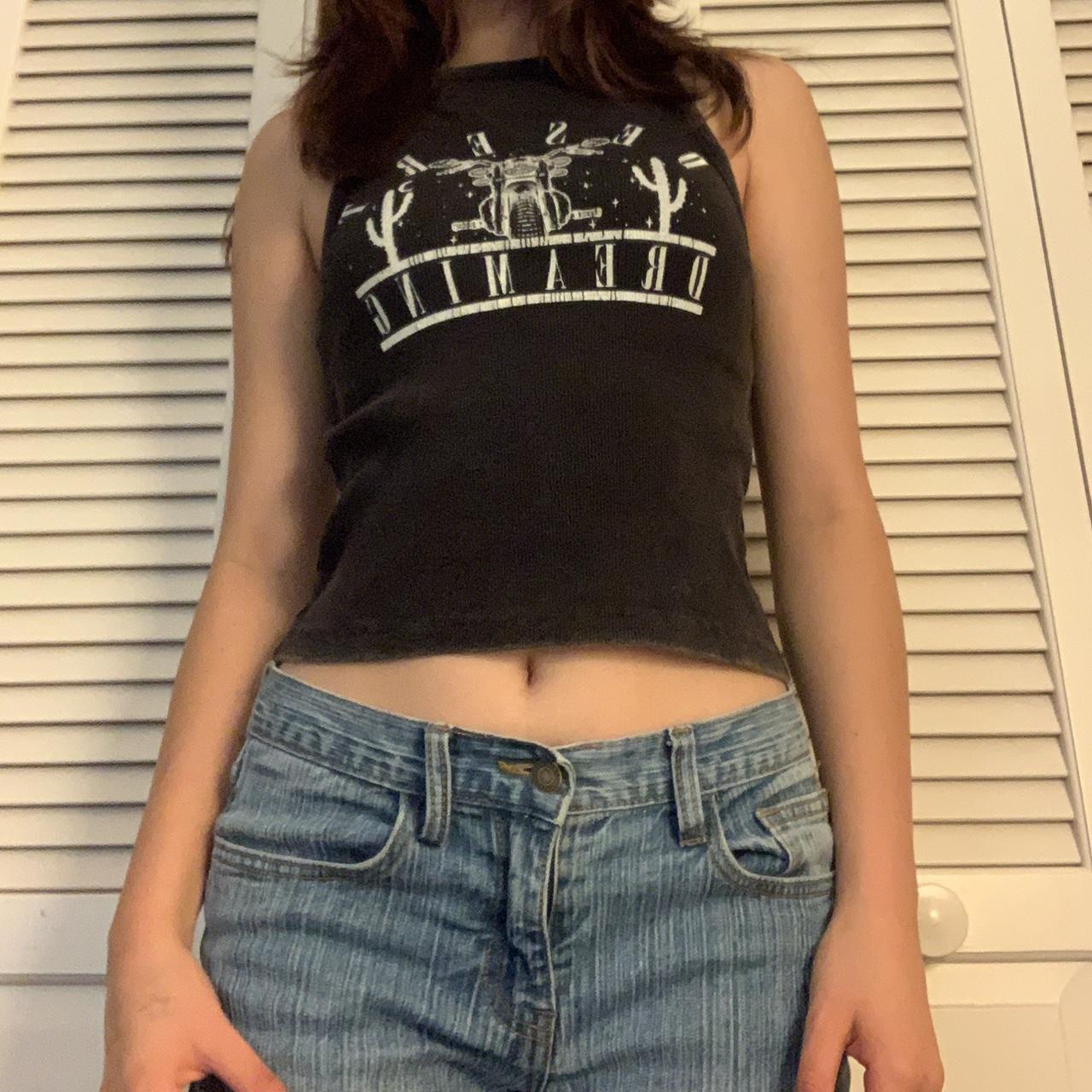 JazzHer 2000s Tops Woman 2025 Emo Goth Crop Top Sexys Crop Tops Y2k Clothes Women Female Clothing 90s Clothes Vintage Summer Trashy Y2k