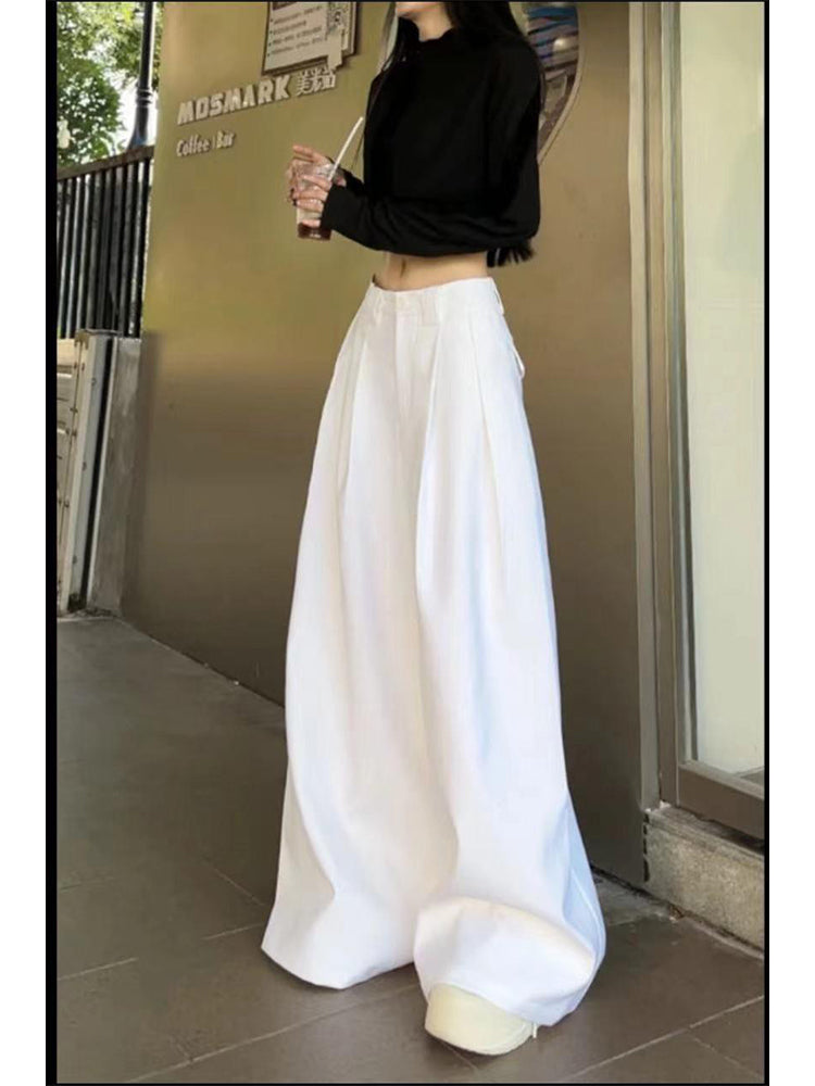 christmas outfit JazzHer Women's White Baggy Pants Vintage Y2k Parachute Pants Harajuku Aesthetic Oversize High Waist Trousers 2000s Fashion Clothes 2025