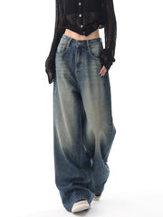 christmas outfit JazzHer Women's Jeans Harajuku Y2k Japanese 2000s Style 90s Aesthetic Streetwear Baggy Denim Trousers Jean Pants Vintage Trashy Clothes