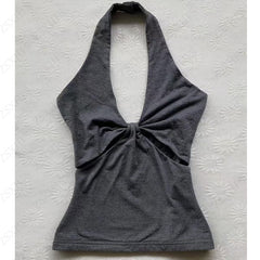 JazzHer Harajuku Camis Y2k Clothing Women Tank Tops Aesthetic Slim T shirt Korea Crop Top 2000s Vintage Clothes Femme Grunge Streetwear