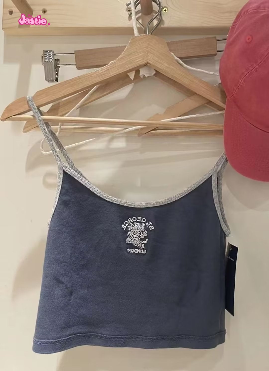 JazzHer Vintage Letter Embroidery Slim Crop Top Women  Patchwork Sexy Sleeveless Soft Cotton Camis Woman Summer Sweet Chic Y2k Tops 2025