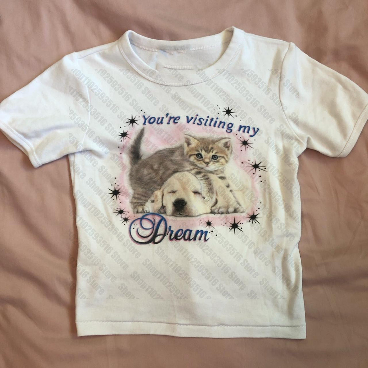 JazzHer Graphic Tees Y2k Top for Women Star Girl Y2k Kitty Emo 90s Vintage Clothes Kpop Clothing Female Women's T-shirts Goth Gothic