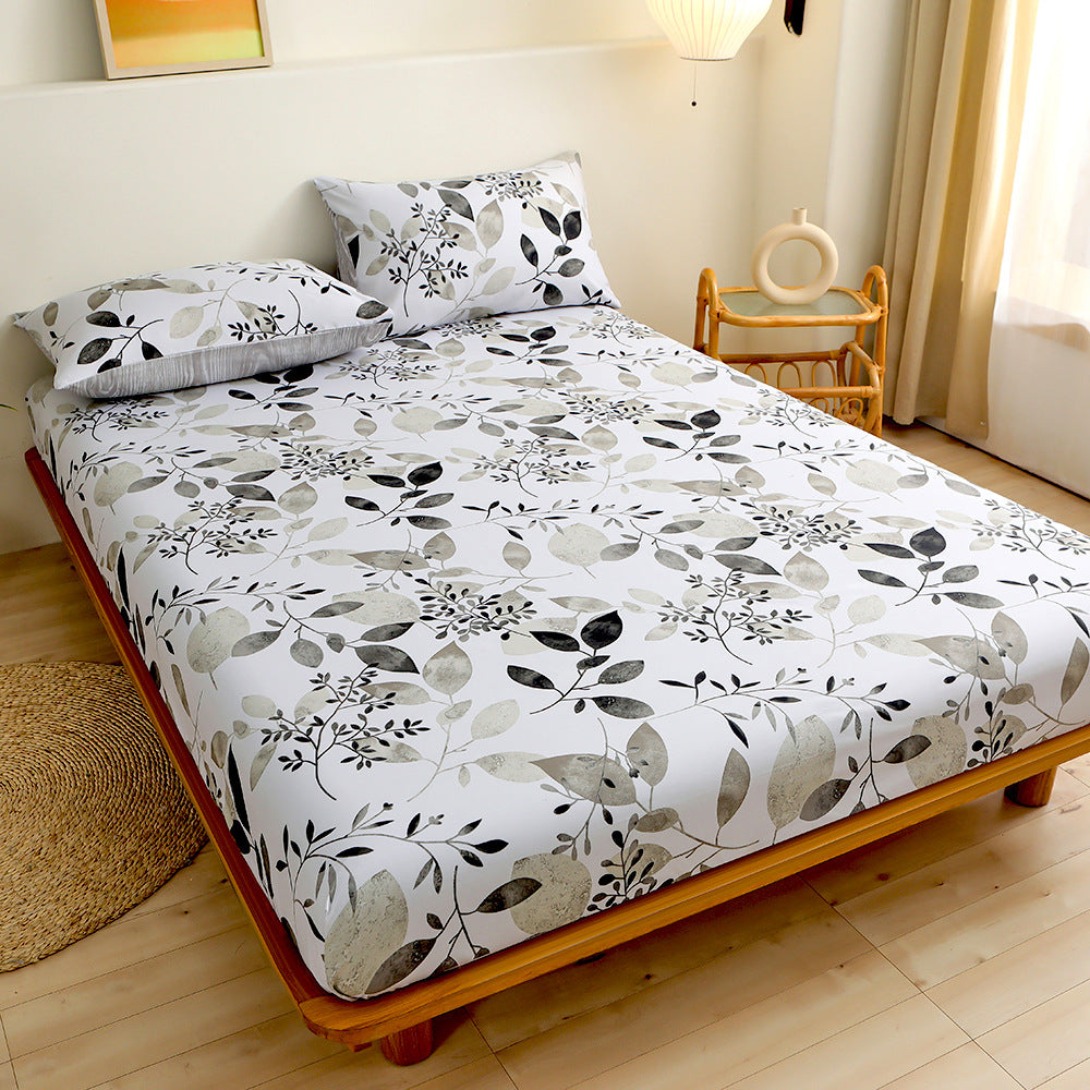 JazzHer Ins Nordic Bedding Set No Filler Duvet Cover Fitted Sheet Pillowcase Single Double Queen Size Home Bedspread Set