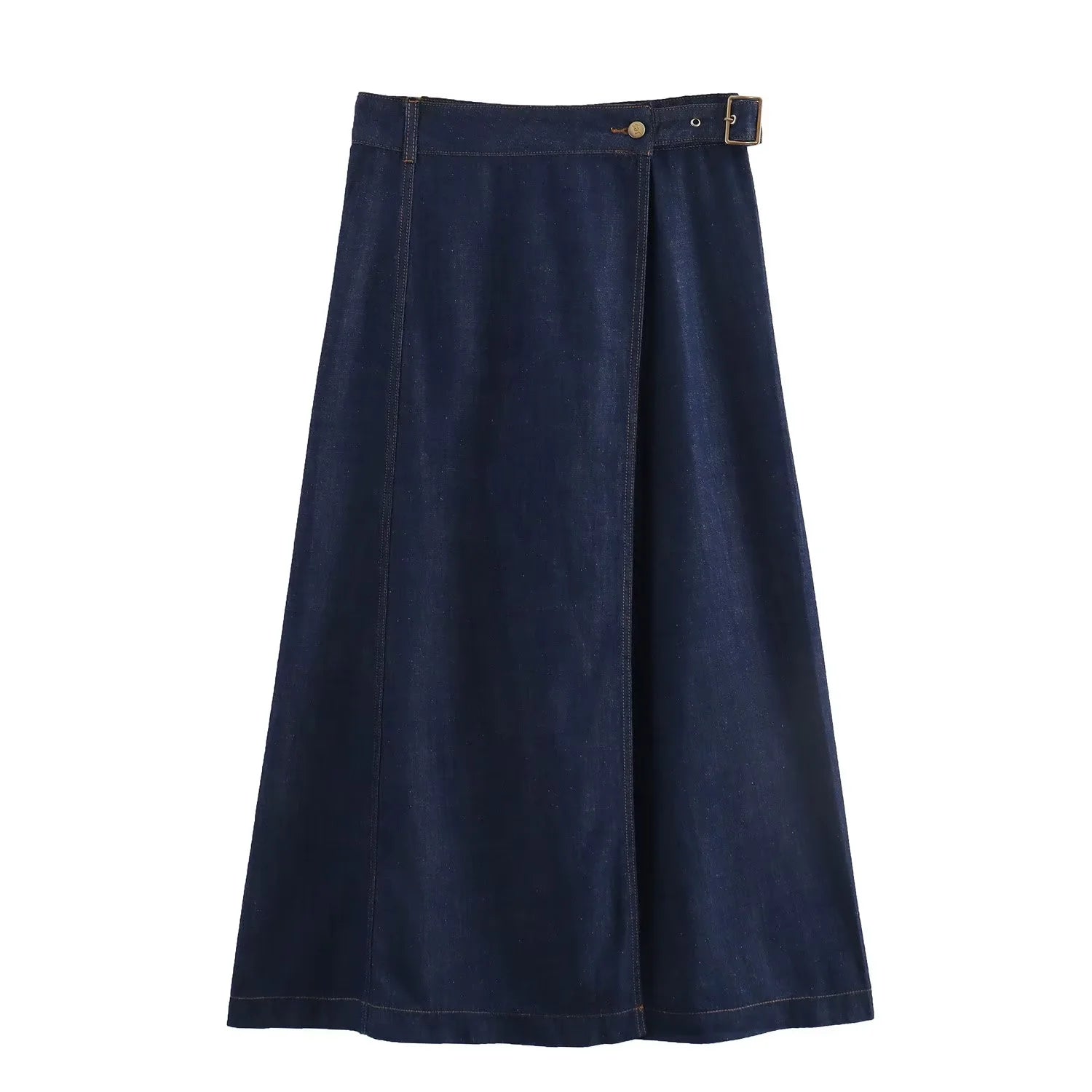 cold weather outfits JazzHer 2024 Spring Summer Casual Denim Women Skirts Fashion Vintage Loose Sashes Elegant Chic Ladies Long Skirts