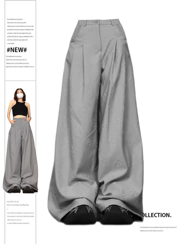 christmas outfit JazzHer Women Grey Baggy Pants Y2k 2000s Oversize Pants Vintage Streetwear High Waist Trousers Harajuku Pants 90s Aesthetic Clothes 2025