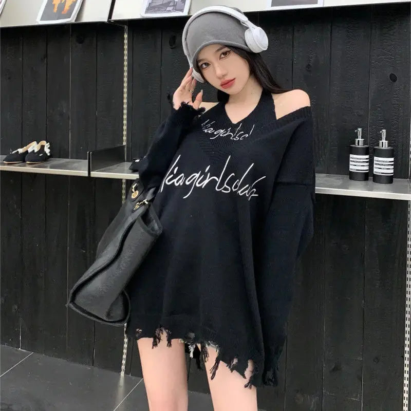 JazzHer 2025 Autumn Elegant Knitted Sweater Dress Women Casual Long Sleeve Y2k Korean Style Outwear 2 Piece Dress Set Party Pullover