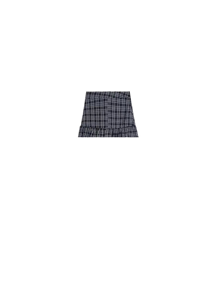 christmas outfit JazzHer Women's A-line Plaid Skirt Vintage Aesthetic Y2k Long Skirts Harajuku Korean Mori Dirl Long Skirts 2000s Cutecore Clothes Summer