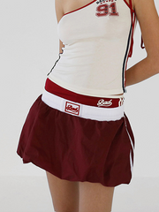 JazzHer 2024 New Plain Mini Skirt