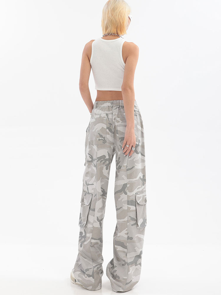 christmas outfit JazzHer Y2K Cargo Pants Women's Baggy Pants 2025 Autumn Streetwear Oversized Trousers Hip Hop Vintage Casual Loose Camouflage Sweatpants