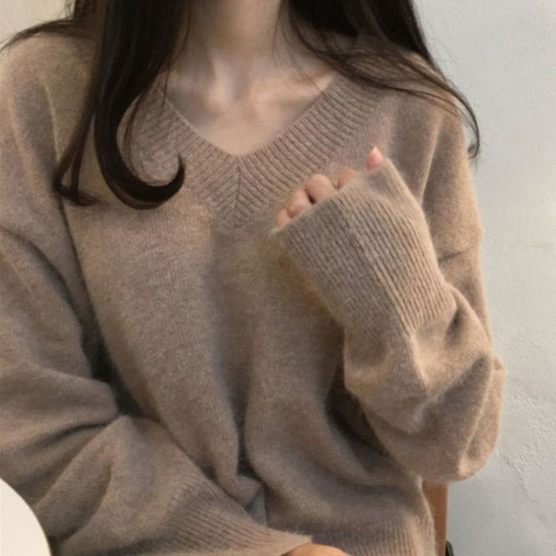 JazzHer Dark Academia Oversized Sweater