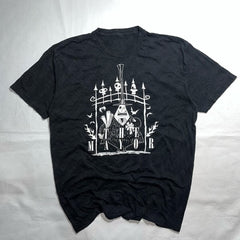 JazzHer 2000s affliction High Street Shirts women's Graphic Gothic Print  T Shirt Harajuku Gothic Round Neck Short Sleeve Tops New Y2k