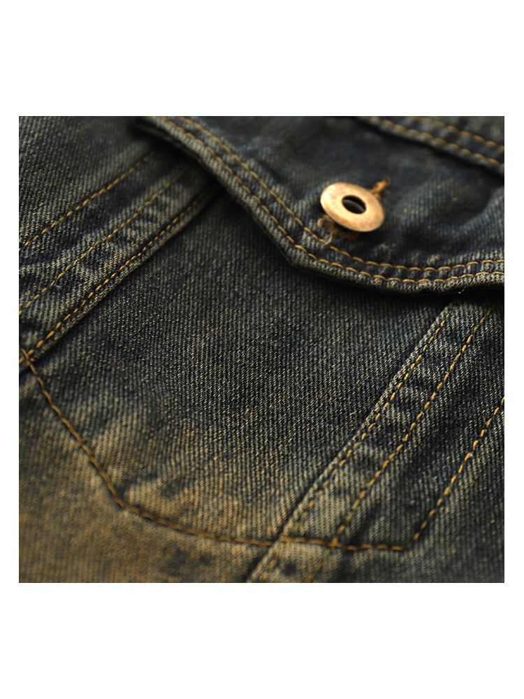 christmas outfit JazzHer Women's Denim Jacket Long Sleeve Jean Jacket Harajuku Korean 90s Vintage 2000s Fashion Oversize Outerwear Top 2000s Clothes 2025