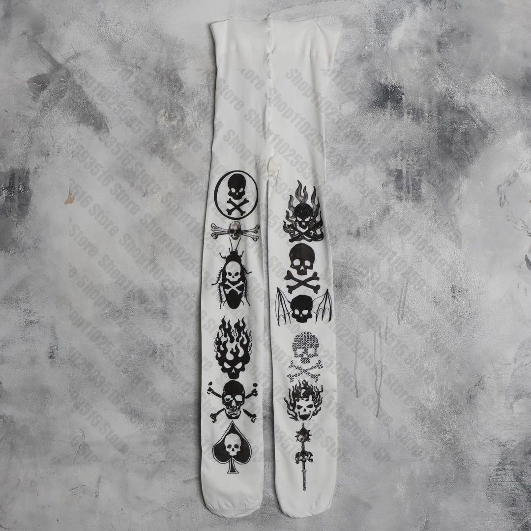 JazzHer Harajuku Pantyhose Cosplay Sexy Shoopy Funny Socks Goth Tights Compression Stockings for Women Lolita Emo Long Socks Woman Punk