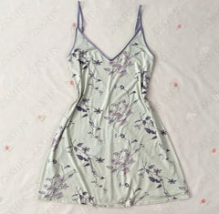 JazzHer Sexy Dress Summer Women Clothes Punk Slim High waist Harajuku Femme Dresses Flower Kpop Mini Dress Vintage 90s Korea Y2k Dresses