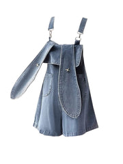 christmas outfit JazzHer Women's Clothes Vintage Denim Short Jumpsuits Streetwear Shorts Jeans Y2k Overalls Korean High Waist Wide Leg Denim Pants Summer