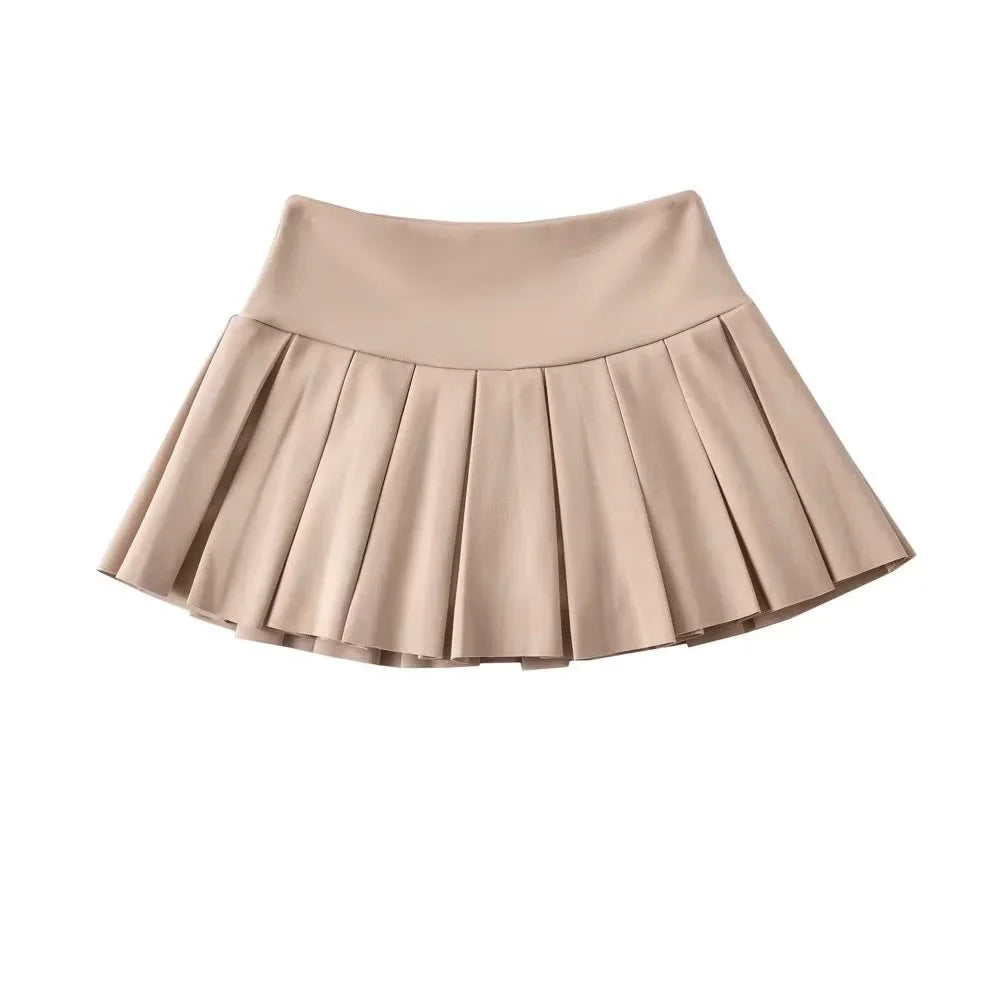 JazzHer Andraya Pleated Mini Skirt