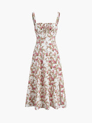 JazzHer Rosebud Floral Midi Sundress