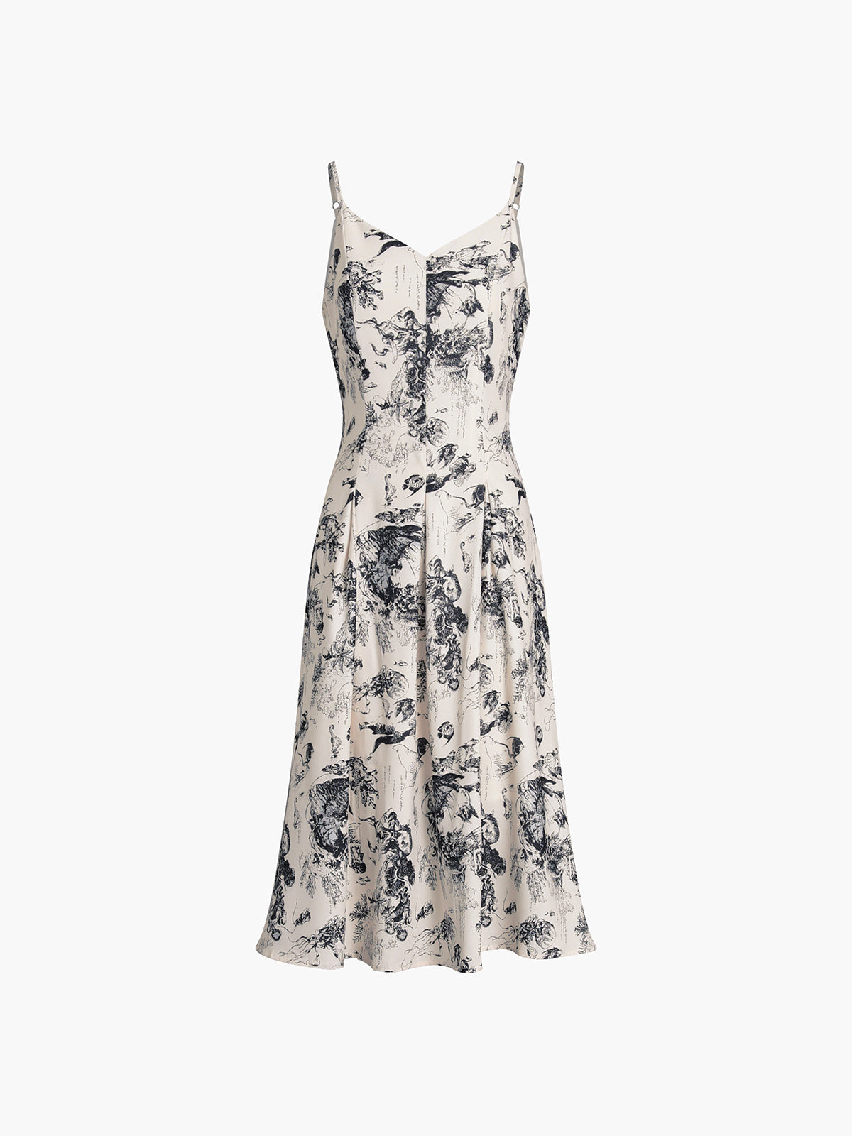 JazzHer Floral Print Boho Midi Dress