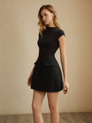 JazzHer Elegant A-line Mini Dress