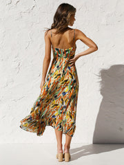 JazzHer Multi Color Print Cami Midi Dress