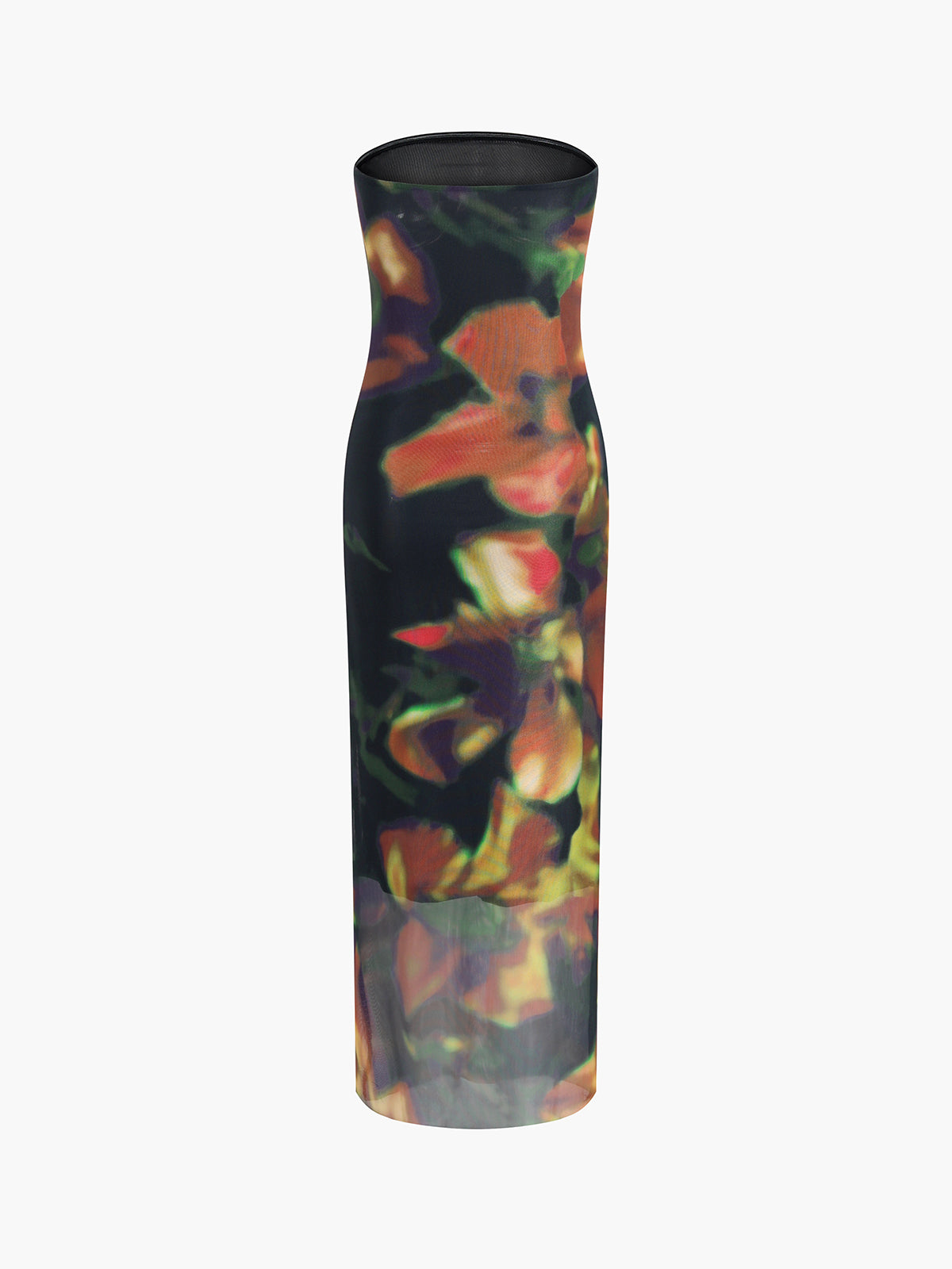 JazzHer Multi Color  Print Tube Midi Dress