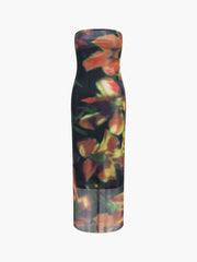 JazzHer Multi Color  Print Tube Midi Dress