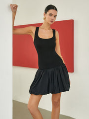 JazzHer Solid Basic Short Dress