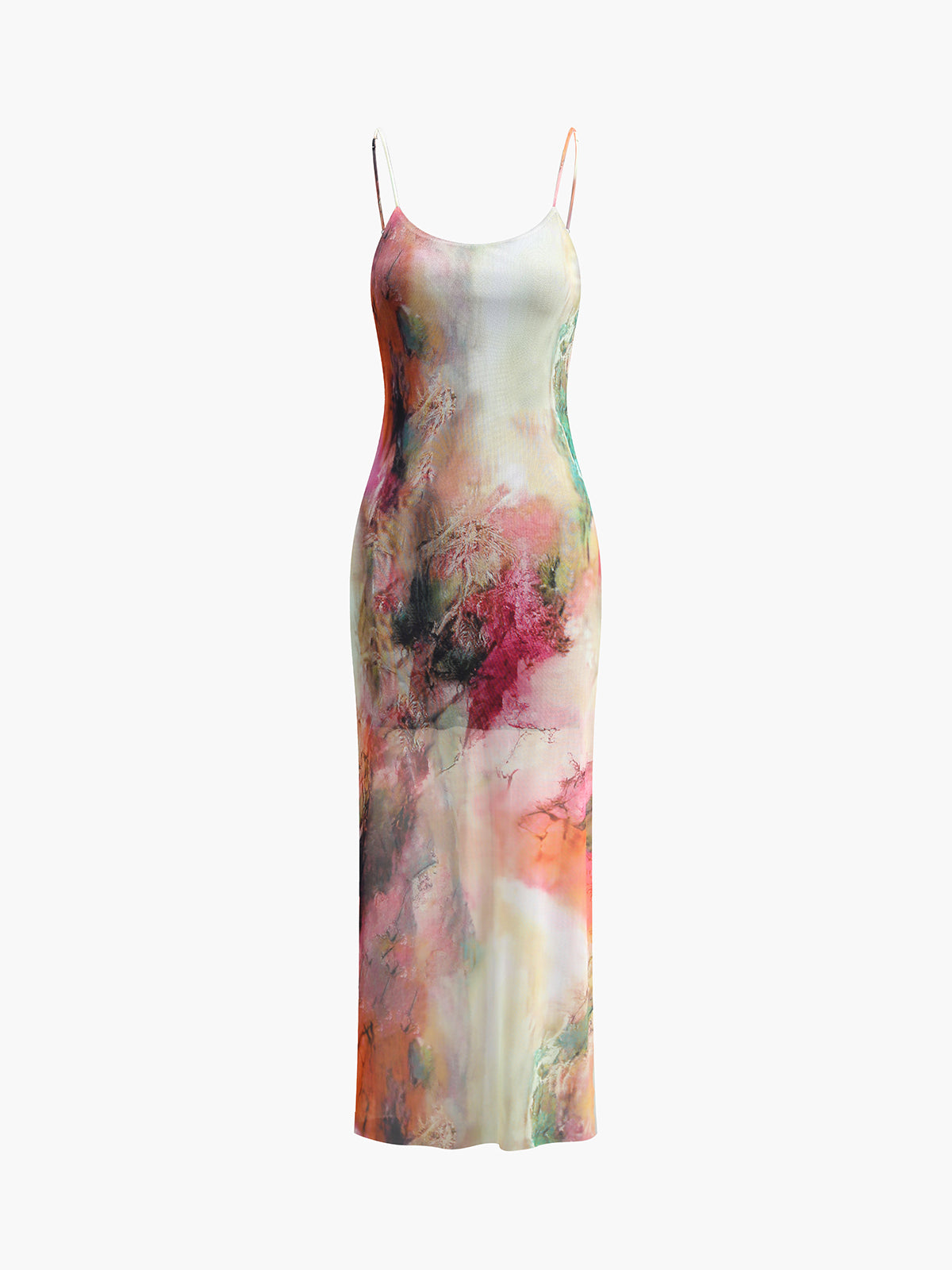 JazzHer Pastel Print Cami Midi Dress