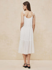 JazzHer Sexy Knotted Backless Midi Dress