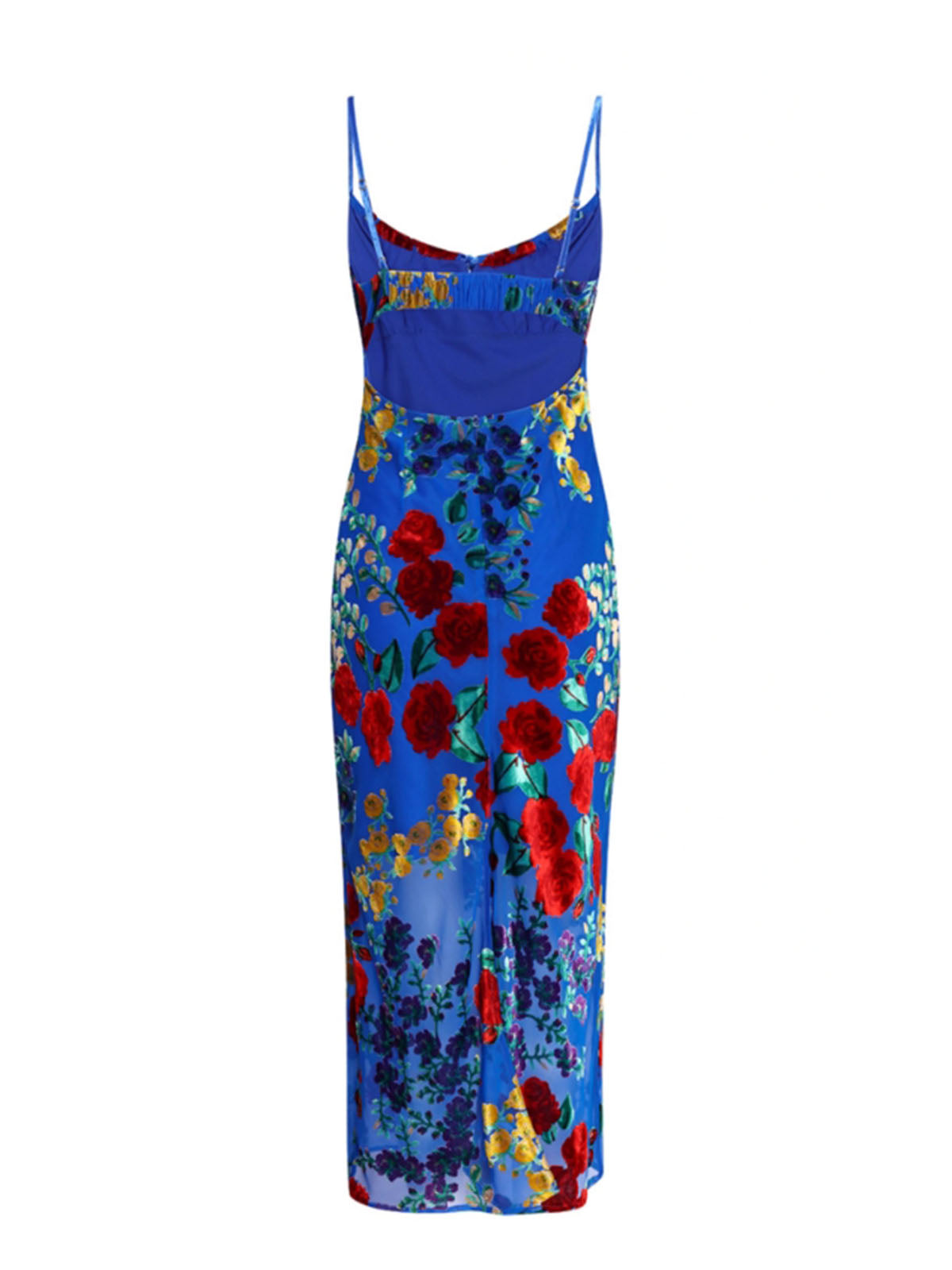 JazzHer Printed Spaghetti Strap Midi Dress