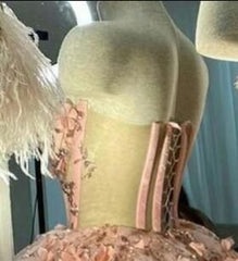 JazzHer Vintage Short Pink Homecoming Dresses with Flowers (PRE-ORDER)
