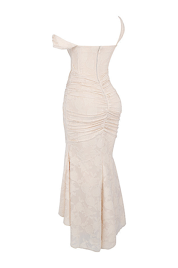 JazzHer Cesca Vintage Cream Floral Maxi Dress