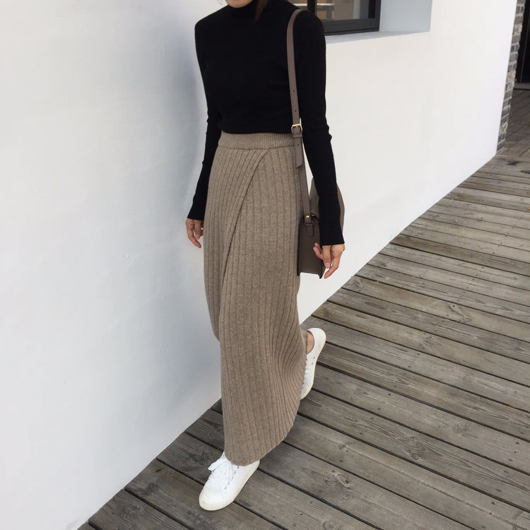 JazzHer Clariss Knit Maxi Skirt