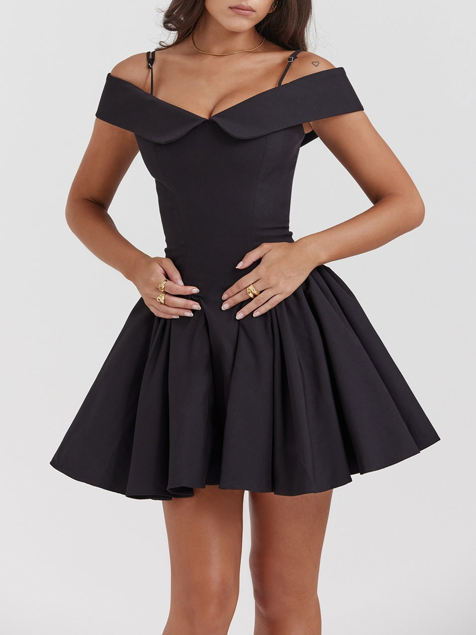 JazzHer Elida Off Shoulder Mini Dress
