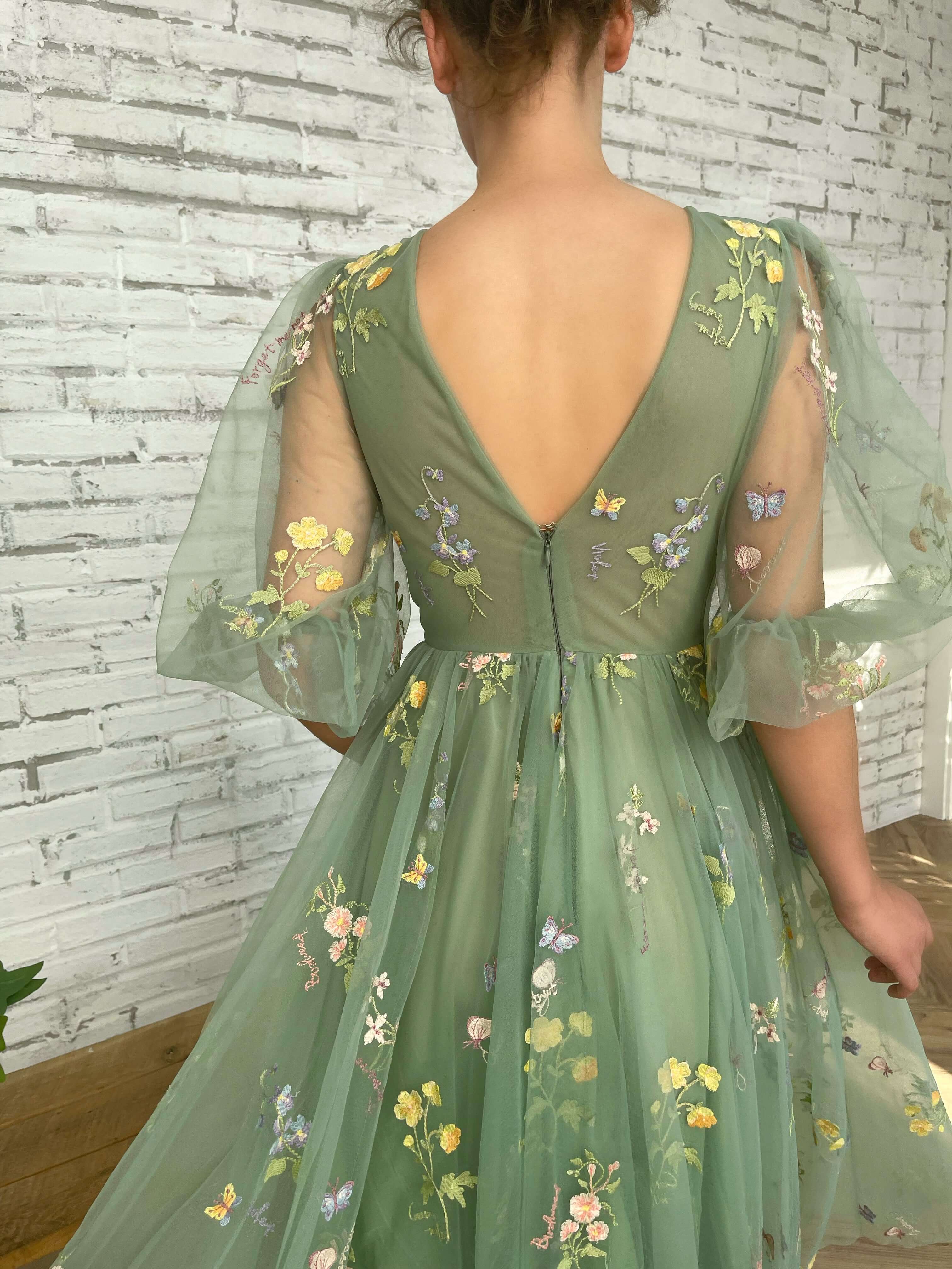 JazzHer Flourishing Meadow Midi Dress