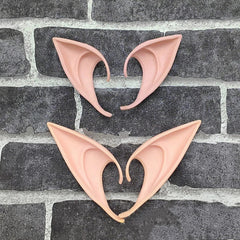 JazzHer 1Pair Cosplay Latex Fairy Angel Elf Ears Halloween Masquerade Party Costumes Halloween Party Decoration Supplies Photo Props