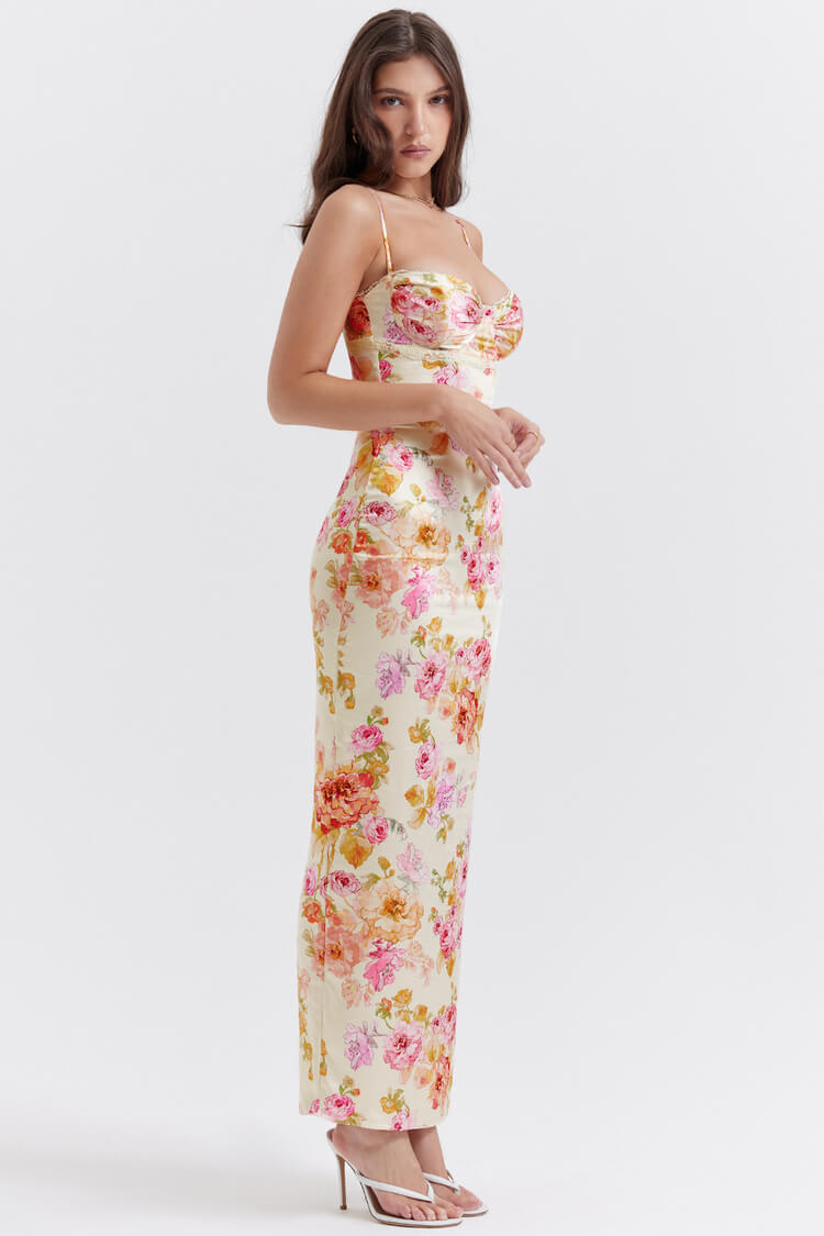 JazzHer Josefina Ivory Floral Maxi Dress (PRE-ORDER)