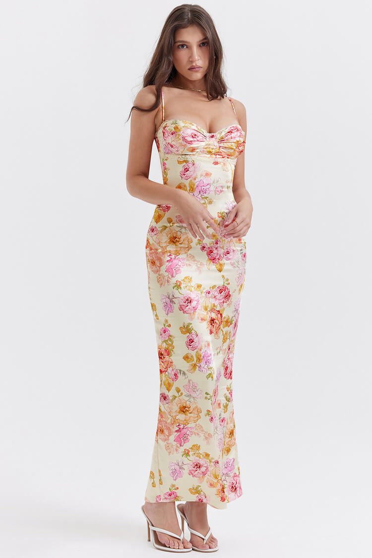 JazzHer Josefina Ivory Floral Maxi Dress (PRE-ORDER)
