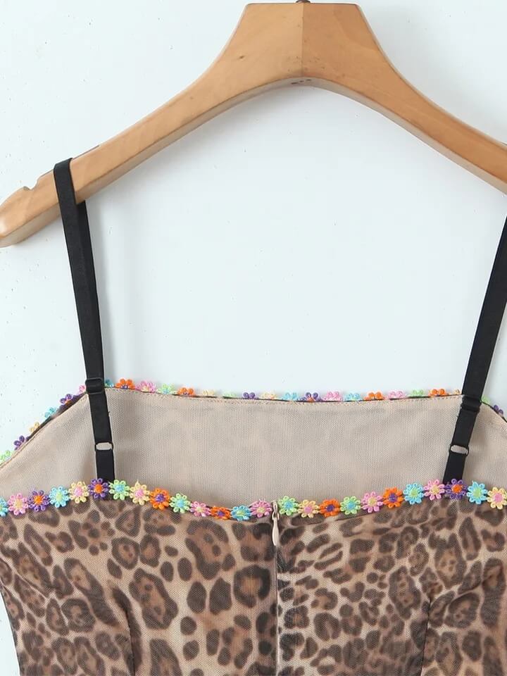 JazzHer Leopard Print Mini Dress