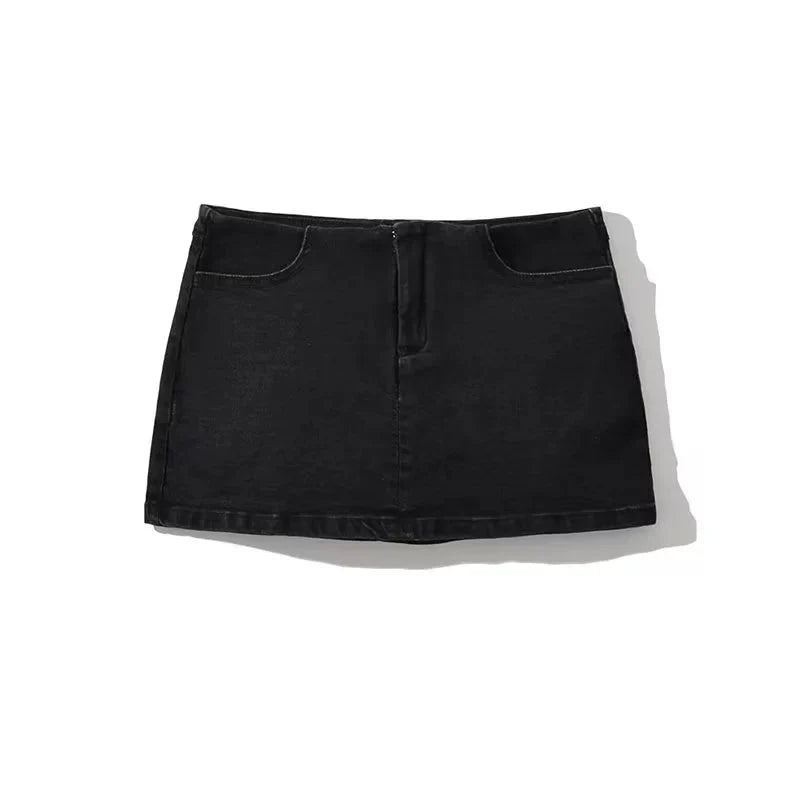 JazzHer Miray Denim Mini Skirt